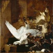 Still Life with a Dead Swan Jan Baptist Weenix